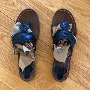 Black 10M Jack Rogers Sandals Flats